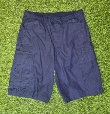 Polo Ralph Lauren Shorts Boys Youth 8 Small Cargo Flat Front Navy 8" Inseam Pony - Image 1 of 4
