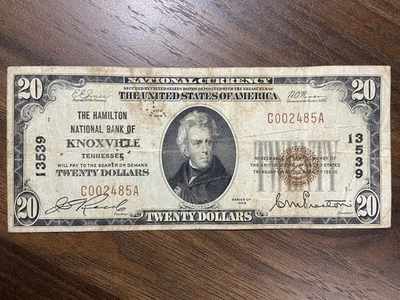 1929__ $20__Hamilton National Bank Of KNOXVILLE, TN__ Note, Bill, Dollars - Image 1 of 2
