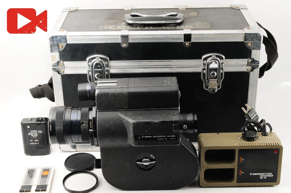 ▶️ Works [EXC+4 w/Trunk] CANON SCOOPIC 16MN 16mm Film Movie Camera From JAPAN #6 - Image 1 of 4