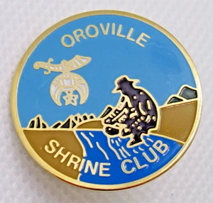 Oroville Shrine Club Lapel Pin Shriners International California Gold Prospector - Picture 1 of 7