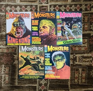 Lote 5 Revistas De Colección Monstruos Famosos de Filmland Warren Años 60-70 ¡Gráficos Épicos! - Imagen 1 de 24