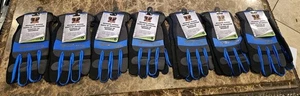 7 - Forney 53206 Mechanic Working Workwear Gloves Blue & Black Sz Large NEW - Picture 1 of 7
