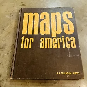 Maps For America: Cartographic Products Of The U. S. Geological Survey VTG Book - Foto 1 di 24