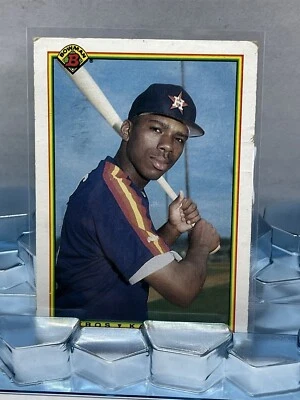 Karl Rhodes Houston Astros OF #79 Bowman Topps 1990 #Baseball Card - Image 1 of 4