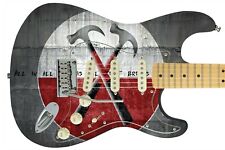 Marteau mural en vinyle peau de guitare rose 725