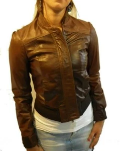 GIACCA IN PELLE ARTIGIANALE DA DONNA, MOD: GIUBBINO IN PELLE - HELLY 013 - Imagen 1 de 3