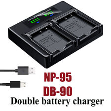 Dual Battery Charger For FUJIFILM NP-95 BC-65N FinePix X70 X100 X100S X100LE