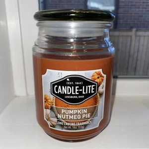 Candle-Lite 18 oz Jar Candle Pumpkin Nutmeg Pie Jar Single-wick - Picture 1 of 2