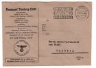 GERMANY WW II THIRD REICH OFFICIAL COVER BAMBERG TAX OFFICE 
