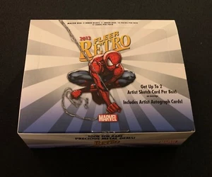 2013 MARVEL RETRO EMPTY DISPLAY BOX HOBBY TRADING UPPER DECK NO CARDS - Picture 1 of 2