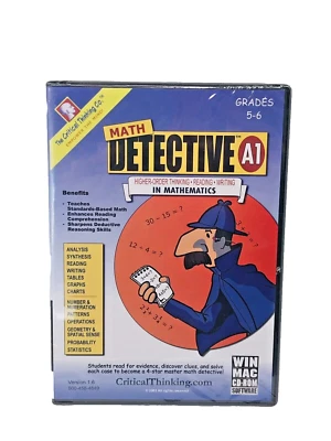 New Math Detective A1 Thinking Reading Writing Mathematics CD-Rom Grades 5-6 - Image 1 of 2