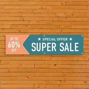 Verkaufsbanner PVC EBSL -029 Super Sonderangebot 60% Display Outdoor Qualität Schilder - Bild 1 von 10
