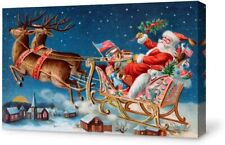 Santa Claus Wall Art Canvas Print Christmas Decor