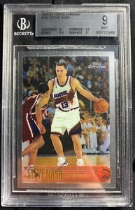 STEVE NASH MINT TOPPS CHROME 1996 ROOKIE CARD KOBE .5 AWAY FROM GEM MINT! 💥📈🏀 - Picture 1 of 3