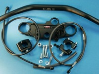 ABM Superbike Booster Lenker-Kit SUZUKI SV 650 S ABS (WVBY) | 07-10 | schwarz