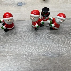 3 - Abrazadores de velas vintage de Santa y escarchadores escaladores años 70 más bonificación gratuita Santa - Imagen 1 de 14
