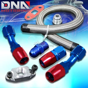 TURBO OIL DRAIN RETURN LINE KIT+10AN FITTING/ADAPTER TURBOCHARGER T3/T4 GT45 T04 - Picture 1 of 1