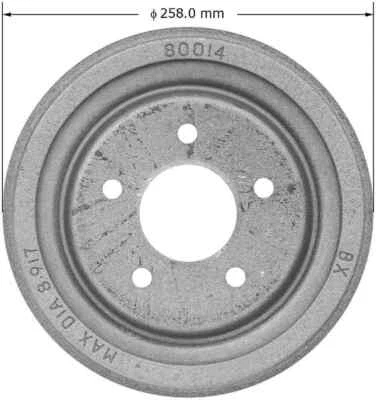 Tambor de freno trasero Bendix PDR0592 Foto 1 de 3