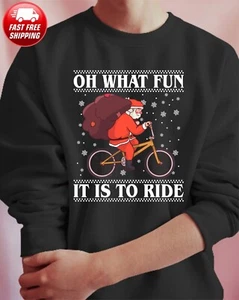 Ciclismo Oh Qué Divertido Es Montar Navidad Jersey Secreto Santa Divertido Navidad Top - Imagen 1 de 12