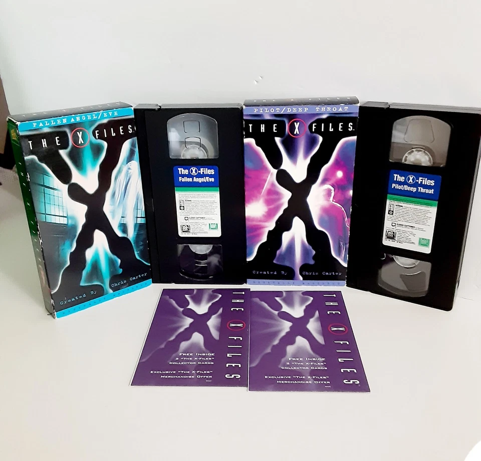 The X Files VHS Tape Lot of 2 Sci-Fi Horror TV Vintage & Sealed Exclusive Cards - Image 1 of 4