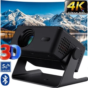 Smart 1080P Projector WiFi Bluetooth 150 ANSI Projector 4K Home Movie Projector - Picture 1 of 13