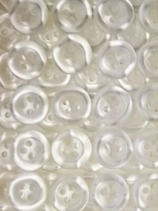 SIZE 20L-1/2" ,WHITE PEARL BUTTON, 1 DOZEN, SHINY FINISH, FREE SHIPPING USA - Picture 1 of 1