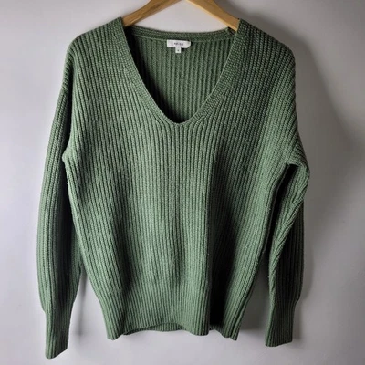 Reiss Women Size S Green Chunky Knit Wool Alpaca Jumper Casual Smart Winter - Image 1 of 4