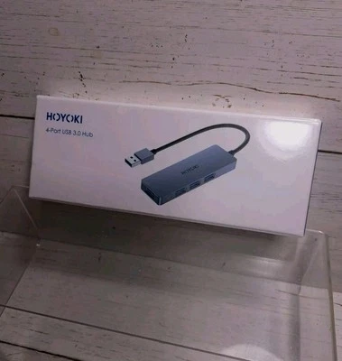 Hub USB 4 Porte 3.0, Hub USB 3.0 Alimentato Sdoppiatore USB Ultra Sottile 5Gbps per - Immagine 1 di 4