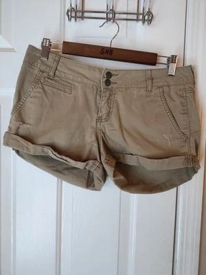 Jessica Simpson Vintage  Khaki Shorts Universe Cuff Size 30 Low Rise 3" Inseam - Image 1 of 4