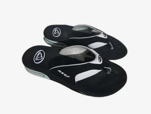 Reef Fanning Damenschuhe Größe 7 Flaschenöffner schwarz hellblau Flip-Flop Sandalen - Bild 1 von 8
