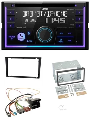 JVC MP3 USB 2DIN DAB Bluetooth CD Autoradio für Opel Corsa C Signum Vectra B ab - Bild 1 von 4
