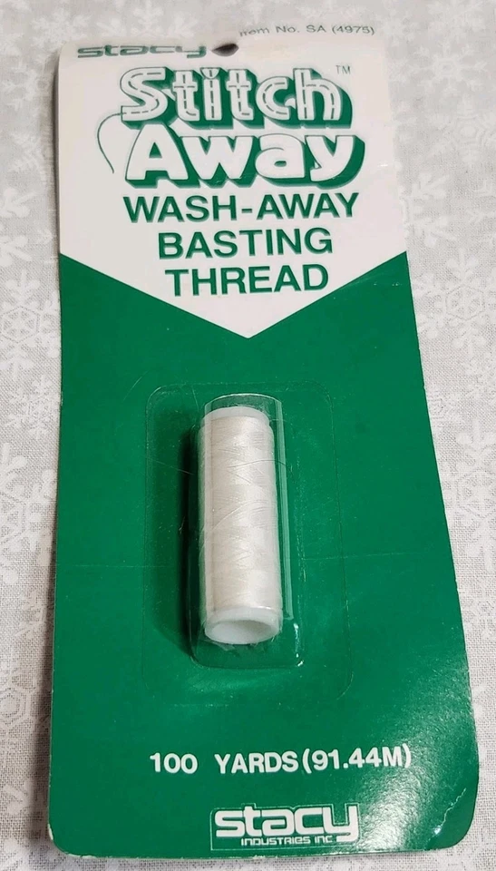 STACY Stitch Away Wash-AWay Water Soluble Basting Thread - 100 Yards - Image 1 of 1