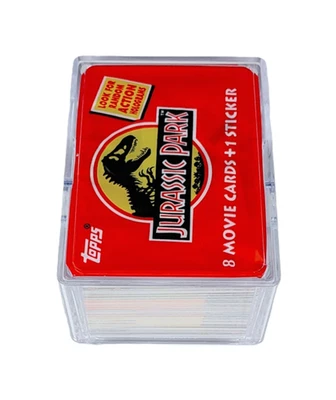 Juego completo de cartas base #1-88 de la película Topps Jurassic Park 1993 ¡y pegatinas #1-11! Casi nuevo Foto 1 de 4