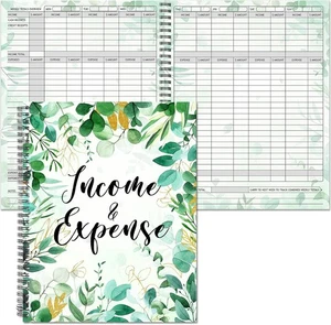 Harloon Income and Expense Log Book Eucalyptus Tracker...  - Picture 1 of 7