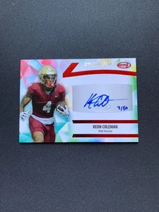 Keon Coleman Aspire Sage 2024 Horizontal Auto /50 - Picture 1 of 2