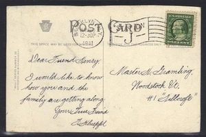 U.S. 1911 ART POST CARD BATHING NAKED IN THE "BABBLING BROOK" - Picture 1 of 2
