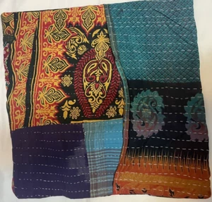 Fundas de almohada 16X16 indio étnico boho 5 coloridas fundas cuadradas de algodón decorativas - Imagen 1 de 10