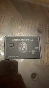 American Express AMEX METAL Black Card Jordan Belfort Wolf Of Wall Street - Picture 1 of 2