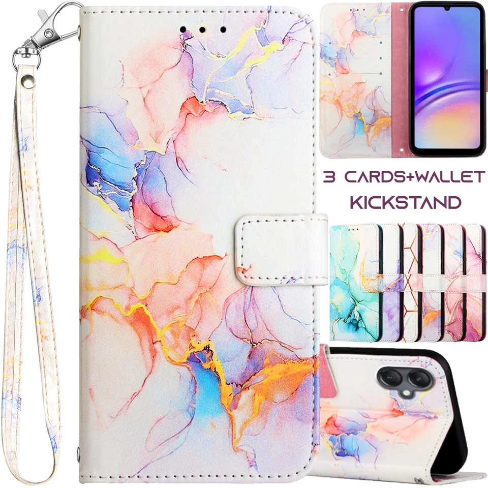 Patterned Flip Wallet Card Case For Moto G Power/Pure/Play/Stylus 5G Phone Case - Image 1 of 4