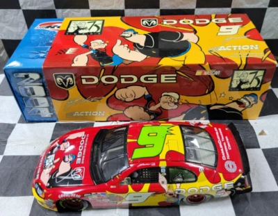 Kasey Kahne #9 Dodge Dealers/ Popeye 75th Ann. 2004 Intrepid 1:24 scale CLUB CAR - Image 1 of 4