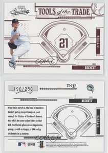 2005 Playoff Absolute Memorabilia Tools of the Trade Red /250 Josh Beckett