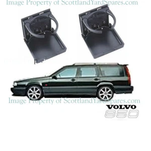 2 X CHARCOAL GRAY VOLVO 850 240 740 760 780 XC70 V70 CUP DRINK HOLDER CUPHOLDER - Foto 1 di 11