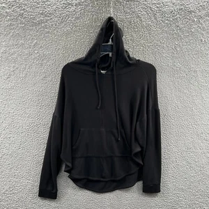 BKE Core Buckle Womens Sweatshirt Small Black Long Sleeve Pullover Hoodie - Picture 1 of 12