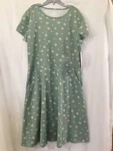 NWT Wonder Nation Play Dress Girls Play Green Floral w/ pockets U pick - Picture 1 of 4