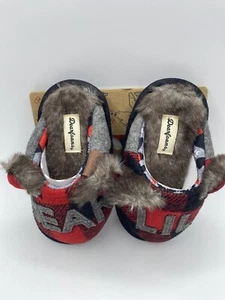 Zapatillas para niños Dearfoams Lil Bear talla 5/6 nuevas - Imagen 1 de 9