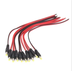 100 piezas Cámara de seguridad 12v CC 2,1 mm Power Pigtail macho M cable enchufe cable - Imagen 1 de 1