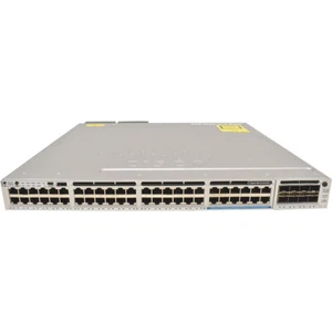 Cisco Catalyst WS-C3850-12X48U-L 48-UPoE GE (12x 10 GB) + C3850-NM-8-10G +2x PSU - Afbeelding 1 van 5