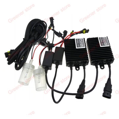 150W 9006 HB4 6000K Car HID Xenon Headlight Bulbs Ballasts Kit 12V - Image 1 of 4