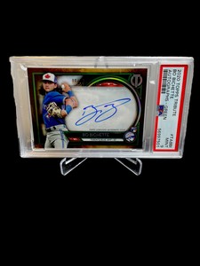 2020 Topps Tribute Bo Bichette Green Auto /99 Psa 9