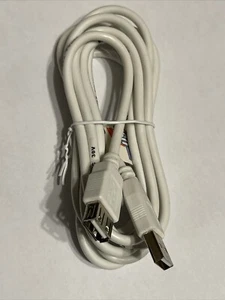 Cable de extensión USB blanco 2.0 macho a hembra alta velocidad d plomo 2 m - Imagen 1 de 5